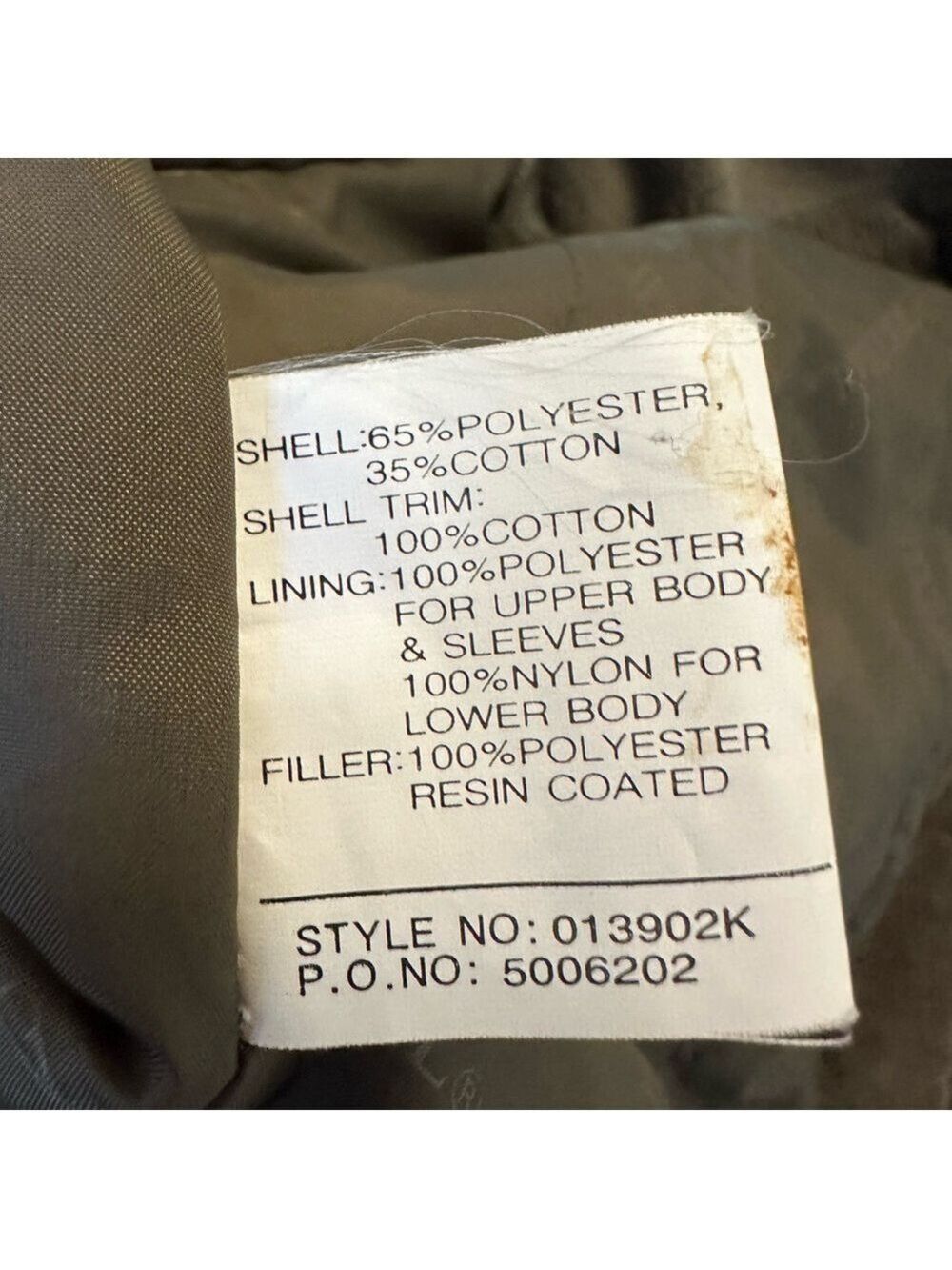 Vintage 90s Pacific Trail Jacket XXLT Outdoors Windbreaker Parka Bomber Olive - Picture 12 of 12